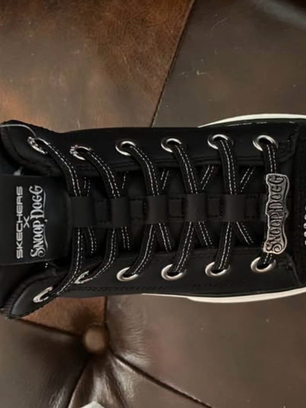 Skechers Kids Black Snoop Dogg Lace-Up Sneaker